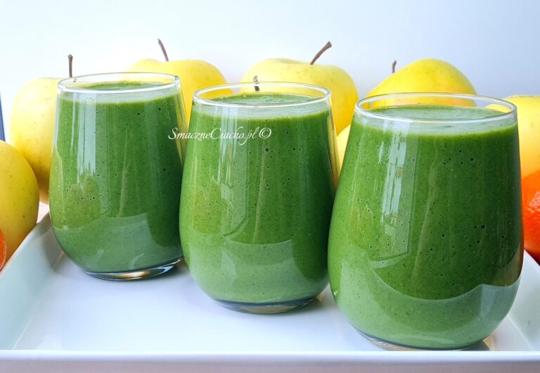 Koktajl szpinak banan grejpfrut jabłko