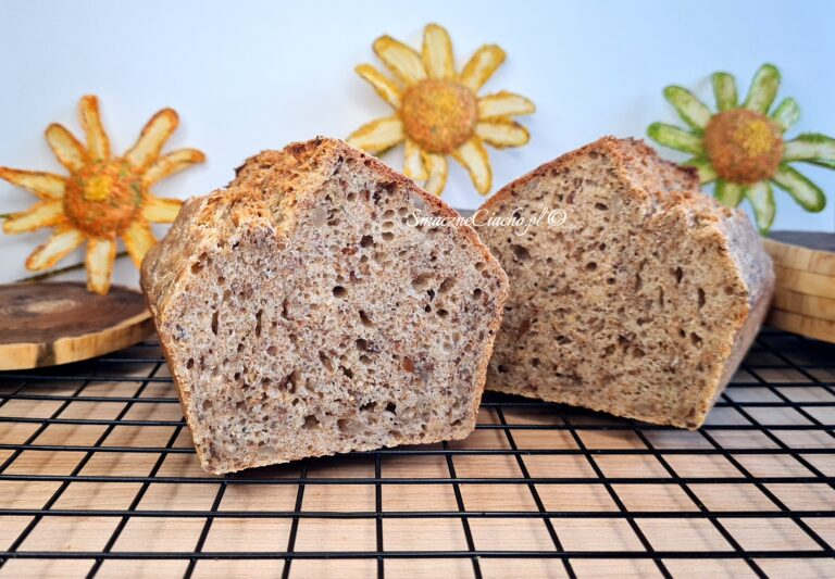Chleb domowy mieszany łyżką