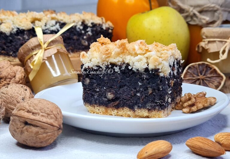 Makowiec na idealnie kruchym cieście z kruszonką kokosową