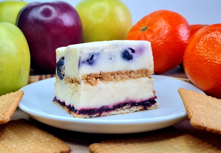 Kostka karpatkowo-porzeczkowa z borówkami bez pieczenia